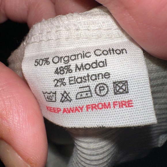 Jamie Kay Ribbed Henley Tee Organic Cotton Blend Short Sleeve Top Size 5Y - Picture 15 of 15